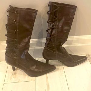 Dark brown boots